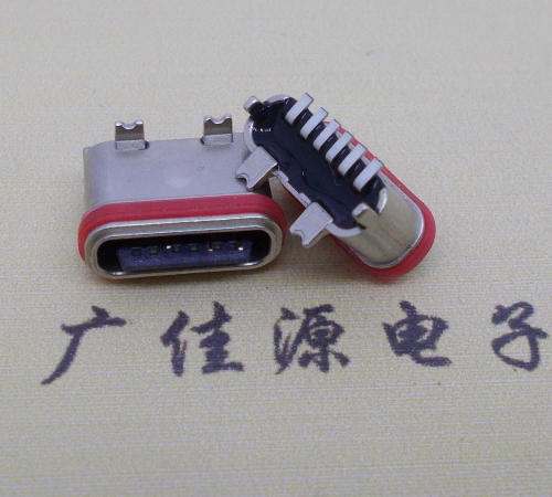 广东立式贴片防水Type-C6P母座连接器