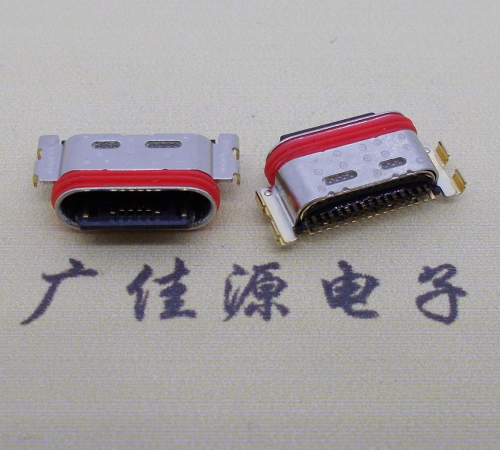 广东防水沉板usb type-c16p母座连接器