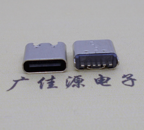 广东立式插板usb type-c6p母座