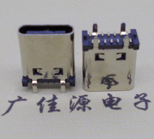 广东立式贴板type-c14p母座长10.0mm