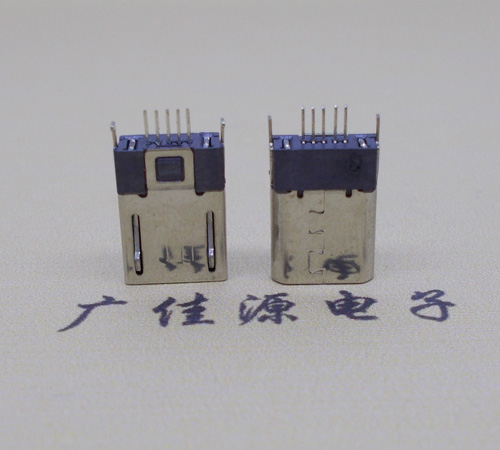 广东micro-迈克 插座 固定两脚鱼叉夹板1.0公头连接器