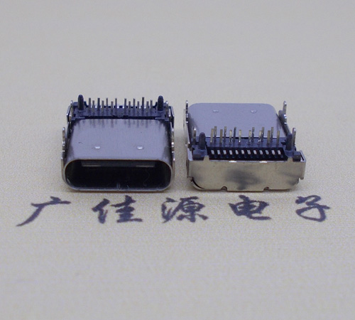 广东卧式type-c24p母座长9.8mm 板上型usbtype-c24p母座接口